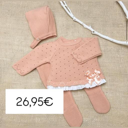 Conjunto hilo 3 piezas peonia 