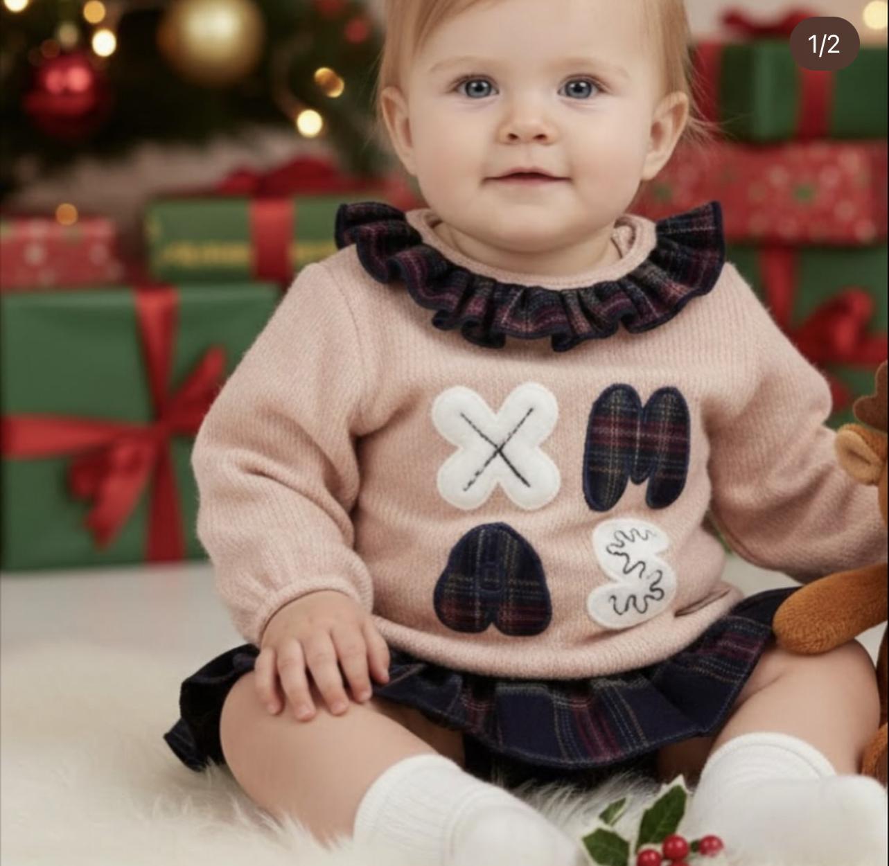 Conjunto Xmas bebé niña