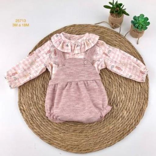 Conjunto de Dos Piezas – Conejito y Arcoíris