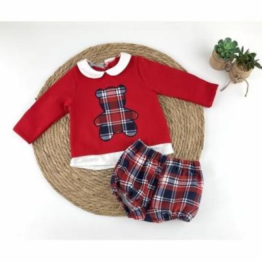 Conjunto bebé niño osito 