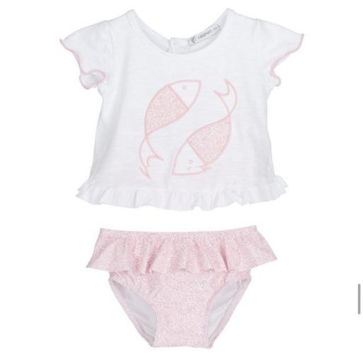 Conjunto baño Calamaro bebé Cachemir 