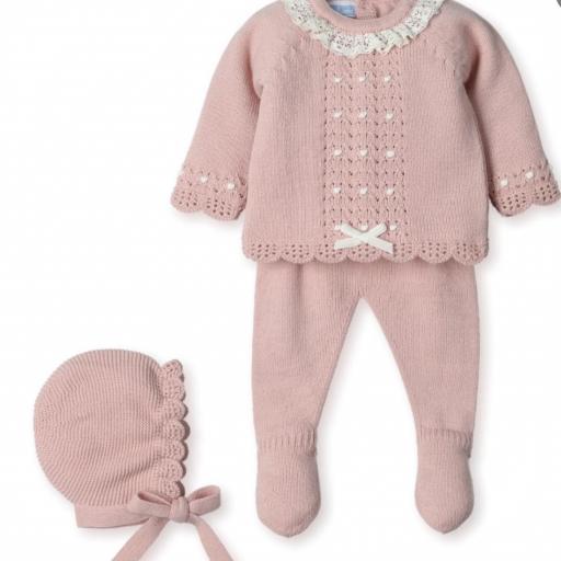 Conjunto lana Mac Ilusión 3 piezas rosa  [0]