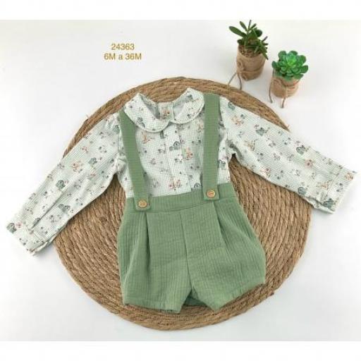 Peto y camisa bebé niño 