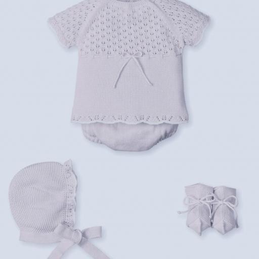 Conjunto hilo 4 piezas Malva 