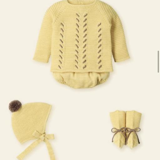 Conjunto lana 4 piezas néctar 