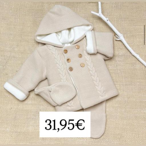 Conjunto San Francisco 2 Piezas – Lino con Interior Natural
