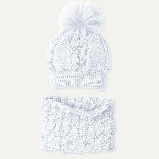 Conjunto gorro y braga de cuello lana blanco Mac Ilusión  [0]