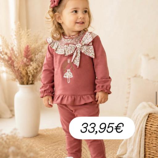 Conjunto 2 piezas bebé niña 
