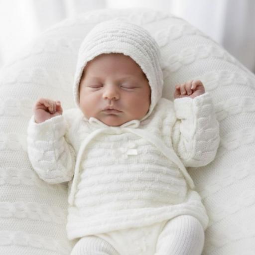 Conjunto lana 3 piezas blanco  [0]