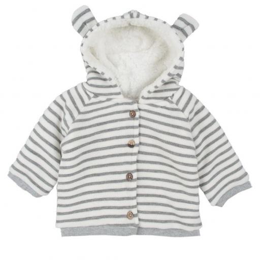 Chaqueta sport Interior borreguito gris  
