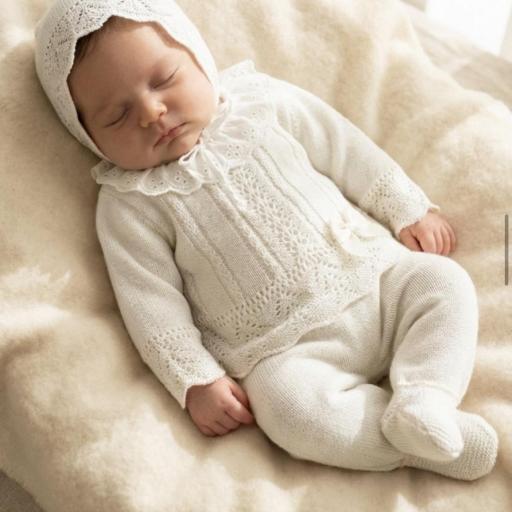 Conjunto hilo 3 piezas crudo 