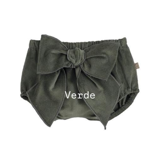 Braguita micropana con lazo verde