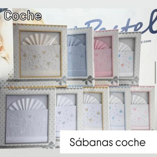 Sábanas coche algodón 