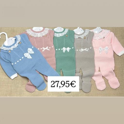 Peto con Jersey de Punto para Bebé 