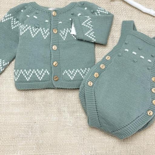 Conjunto 2 piezas “cenefa verde”