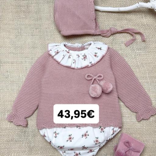 Conjunto lana 3 piezas “dulzura flor” [0]