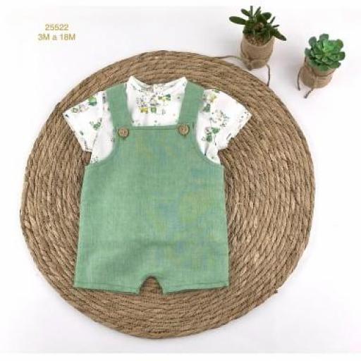 Peto y blusa bebé niño 