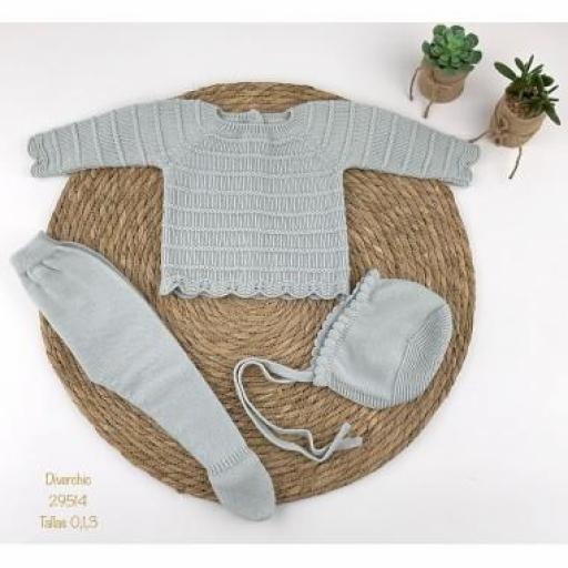 Conjunto lana 3 piezas Verde  [0]