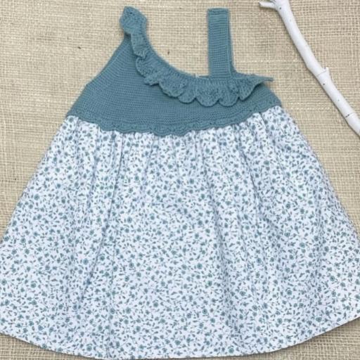 Vestido verde florecitas  [0]