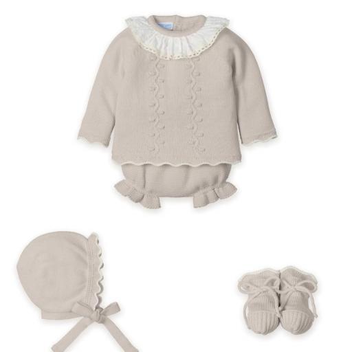 Conjunto lana 4 piezas avellana  [1]
