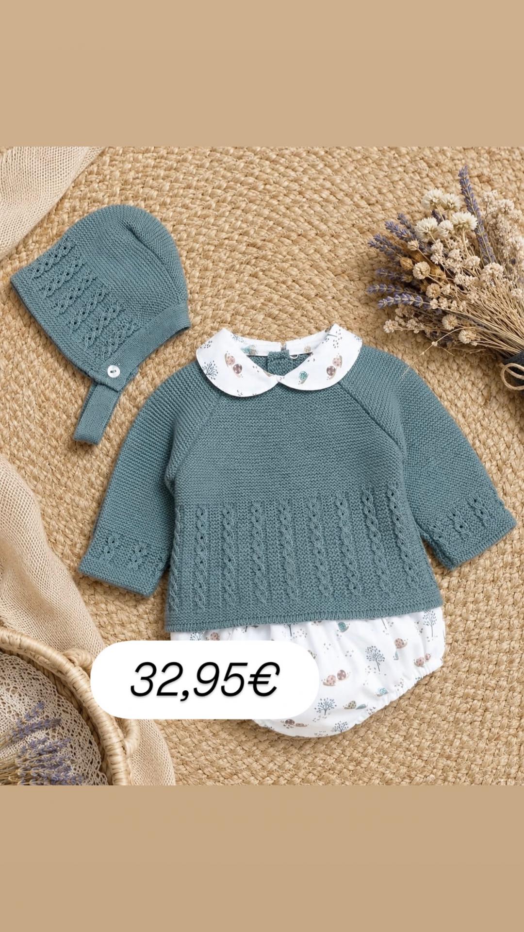 Conjunto 3 piezas babidu liquen