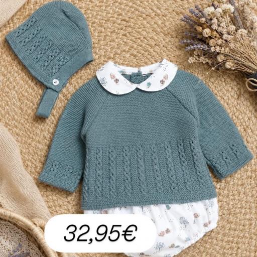 Conjunto 3 piezas babidu liquen 