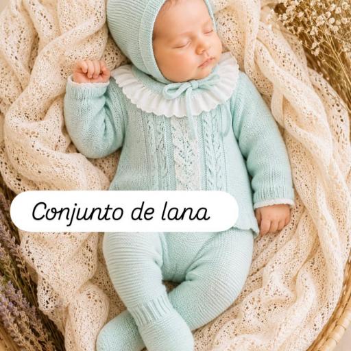 Conjunto lana 3 piezas verde agua  [0]