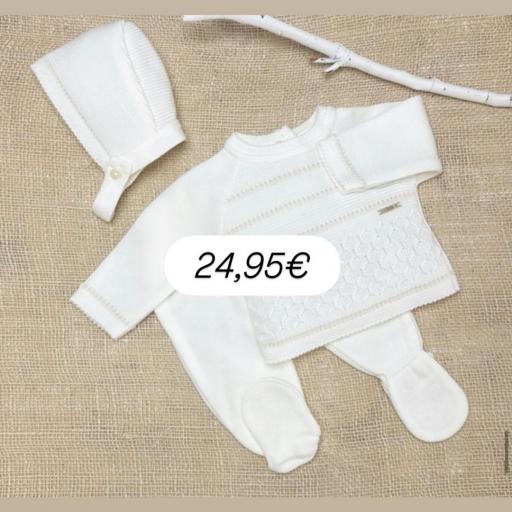 Conjunto lana 3 piezas crudo  [0]