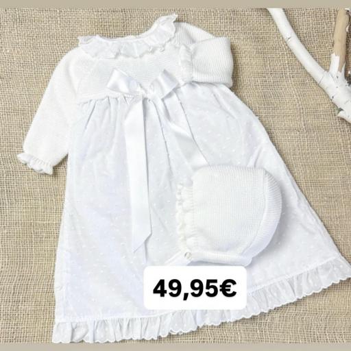 Baton de lana con capota “lazo blanco “  [0]