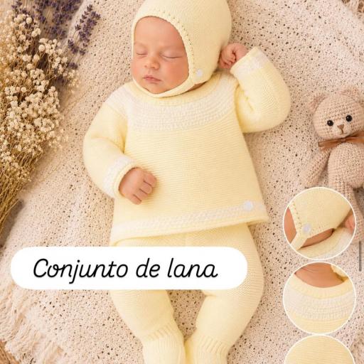 Conjunto lana 3 piezas amarillo  [0]