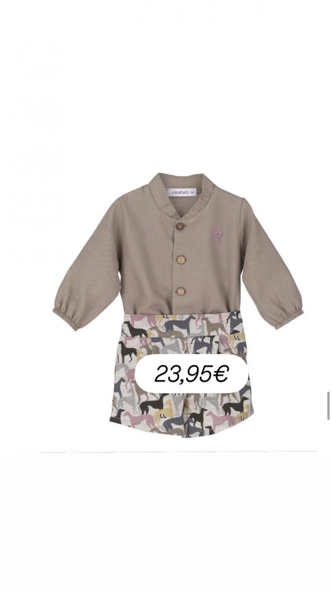 Conjunto bebé niño galgos