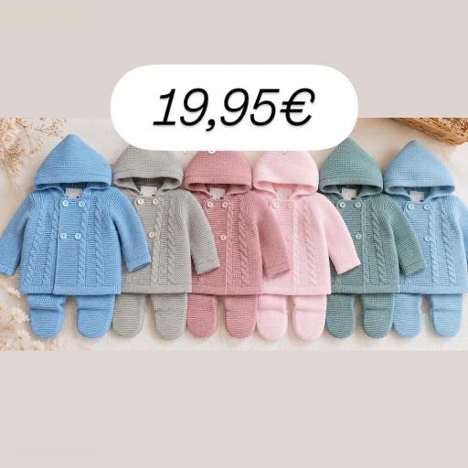 conjunto lana 2 piezas colores 