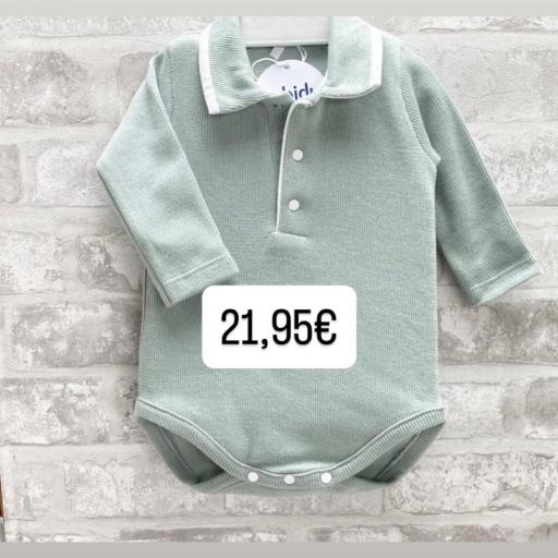 Body cuello polo verde canale  [0]