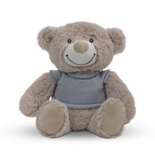 Peluche oso 30 cm camiseta azul 