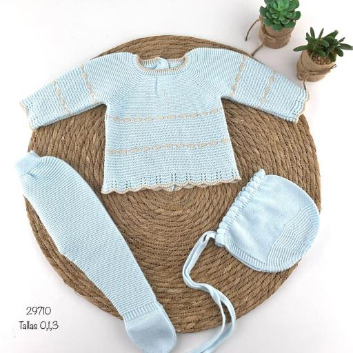 Conjunto lana bebé 3 piezas  [1]