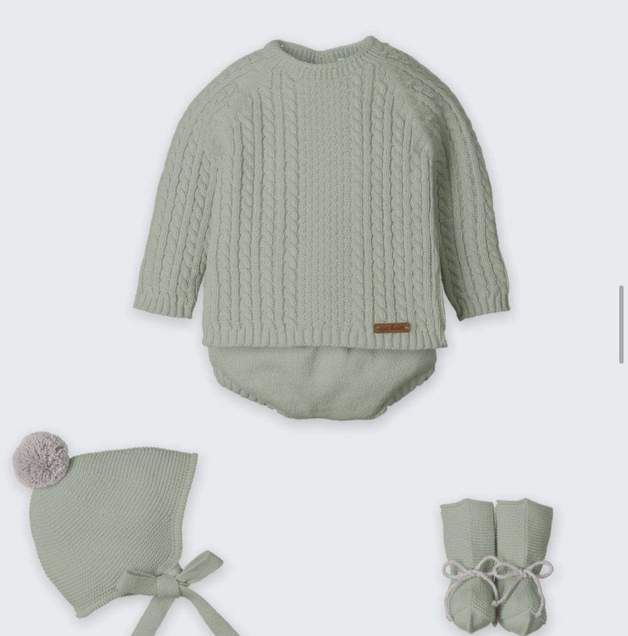Conjunto lana 4 piezas laurel