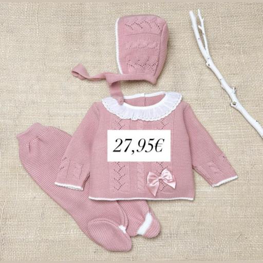 Conjunto de Lana Rosa Maquillaje, Dulzura y Estilo