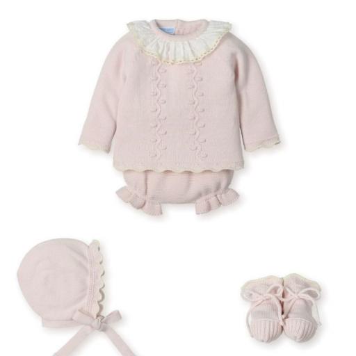Conjunto lana 4 piezas Mac Ilusion rosa cuarzo  [1]