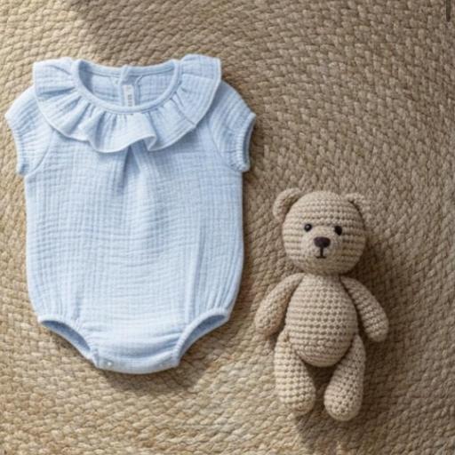 Pelele bambula Alborán celeste 