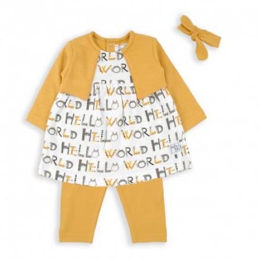 Conjunto bebé niña letras