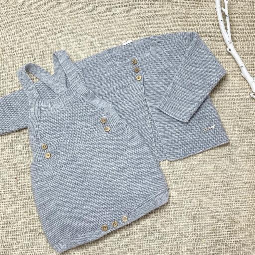 Peto y chaqueta lana gris 