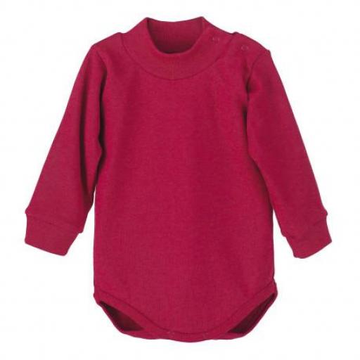 Body bebé cuello semicisne rojo