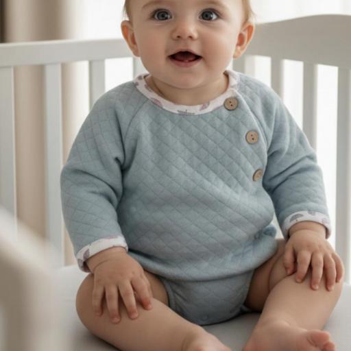 Pelele bebé azulado  [0]