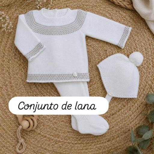Conjunto lana 3 piezas blanco piedra  [0]