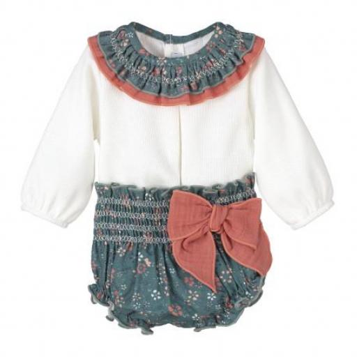 Conjunto camisa y pololo bebé niña calamaro bebé 