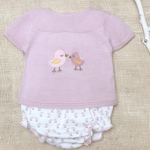 Conjunto 2 piezas pollitos 