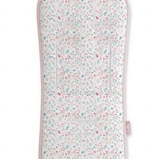 Colchoneta Reversible para Silla de Paseo "Jardín de Flores"