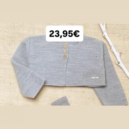Chaqueta lana gris 