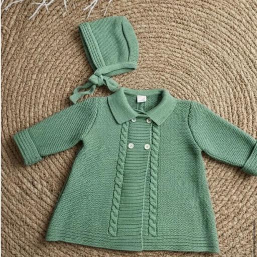 Abrigo con capota verde  [0]