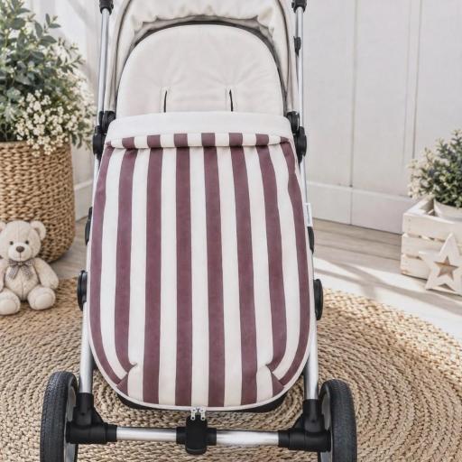 Saco silla universal rayas granate  [0]